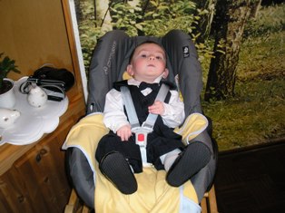 So schick bin ich bei meiner Taufe