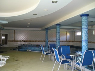 Der Wellnessbereich des Hotels